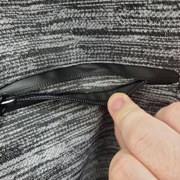 Airwalk Men's Gray‎ Black Spacedye Sherpa Lined Plush Zip Front Hoodie Size L - Picture 5 of 9